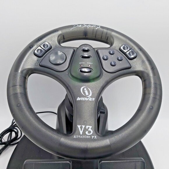 InterAct V3 Advanced FX Racing Wheel Endorsed By Dale Earnhardt Jr PC iMac USB - Picture 2 of 13